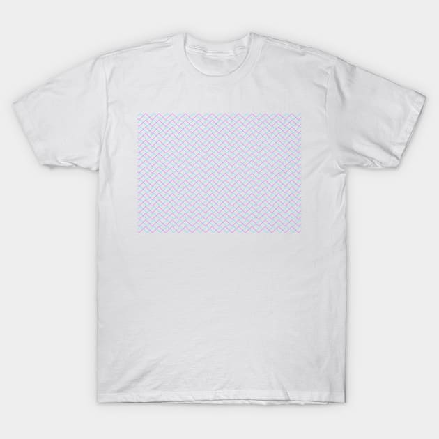 Pink blue chevron T-Shirt by tothemoons